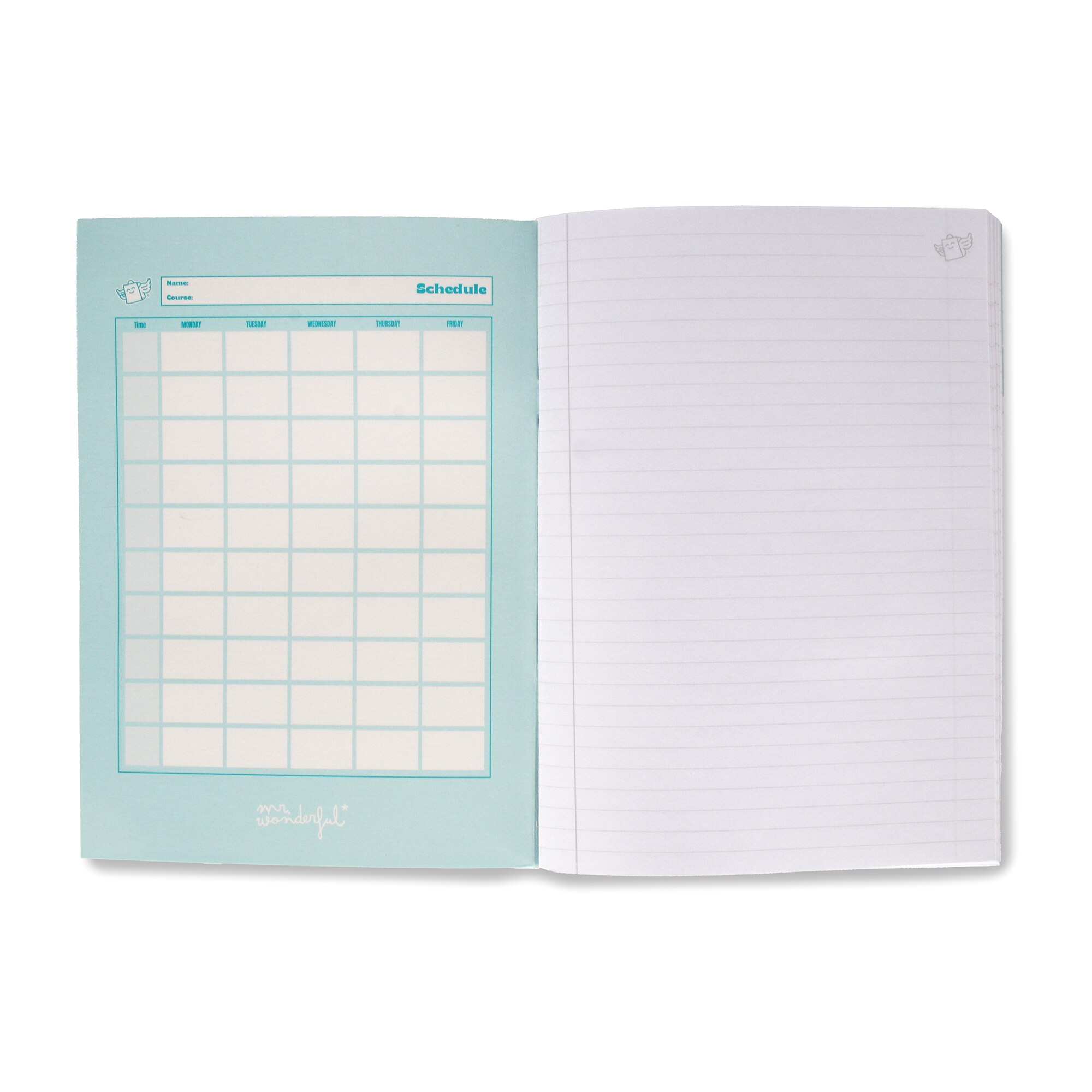 Libreta A5 lila grapada Mr Wonderful: WINGY 5