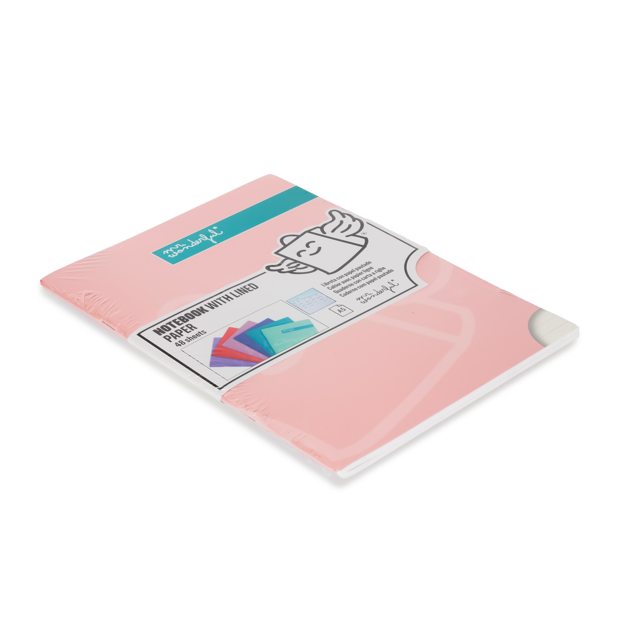 Libreta A5 rosa grapada Mr Wonderful: WINGY 3