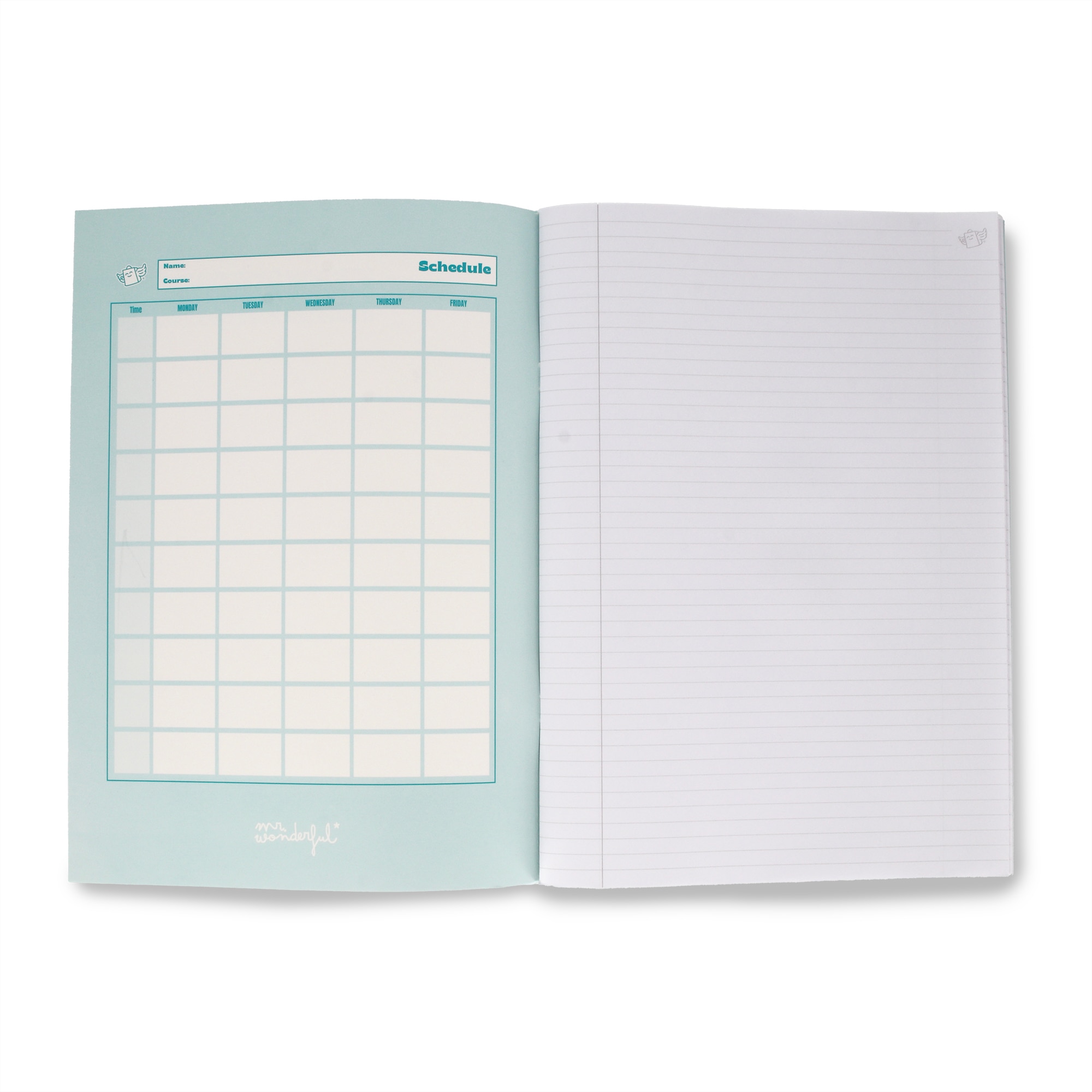 Libreta A4 rosa grapada Mr Wonderful: WINGY 4