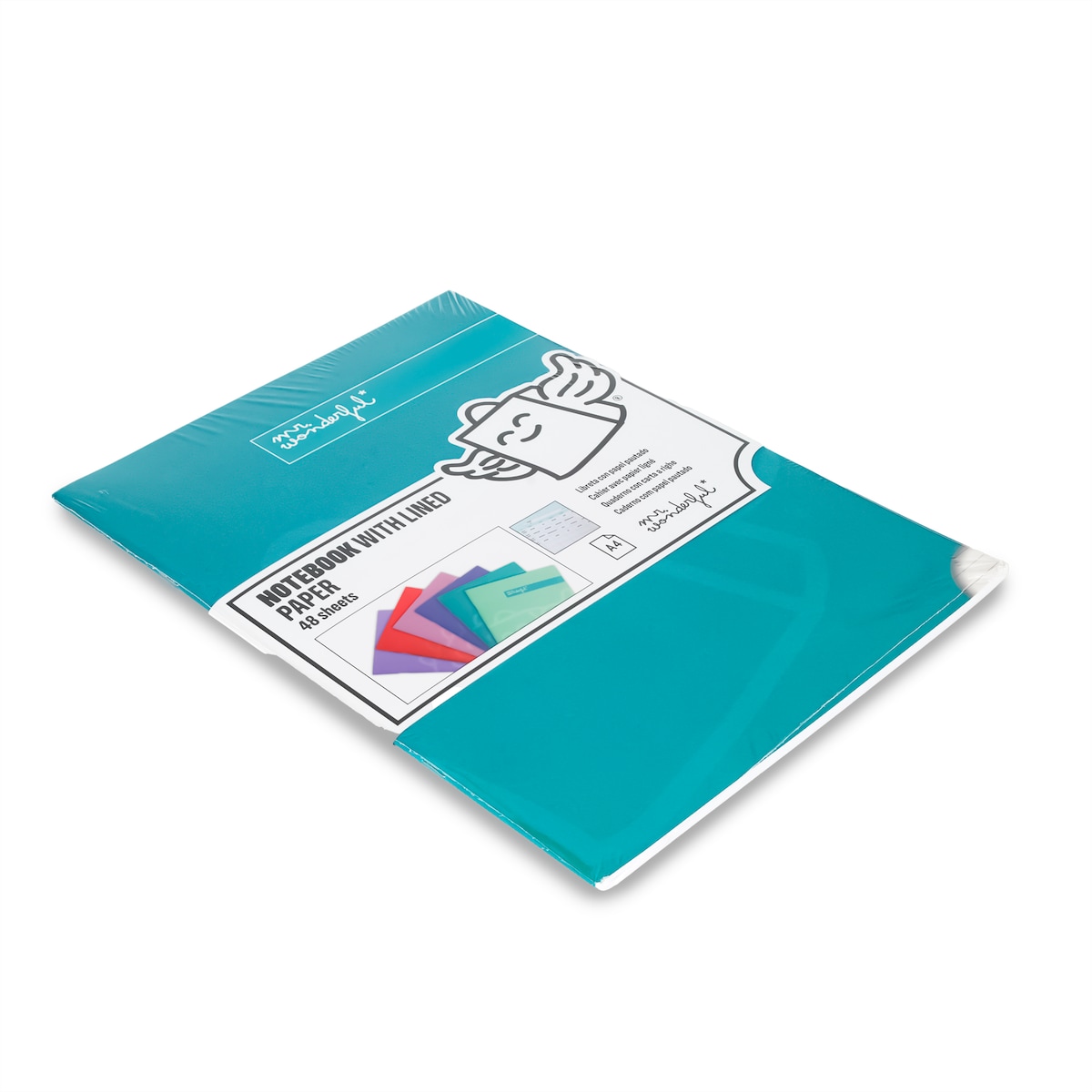 Libreta A5 turquesa grapada Mr Wonderful: WINGY 3