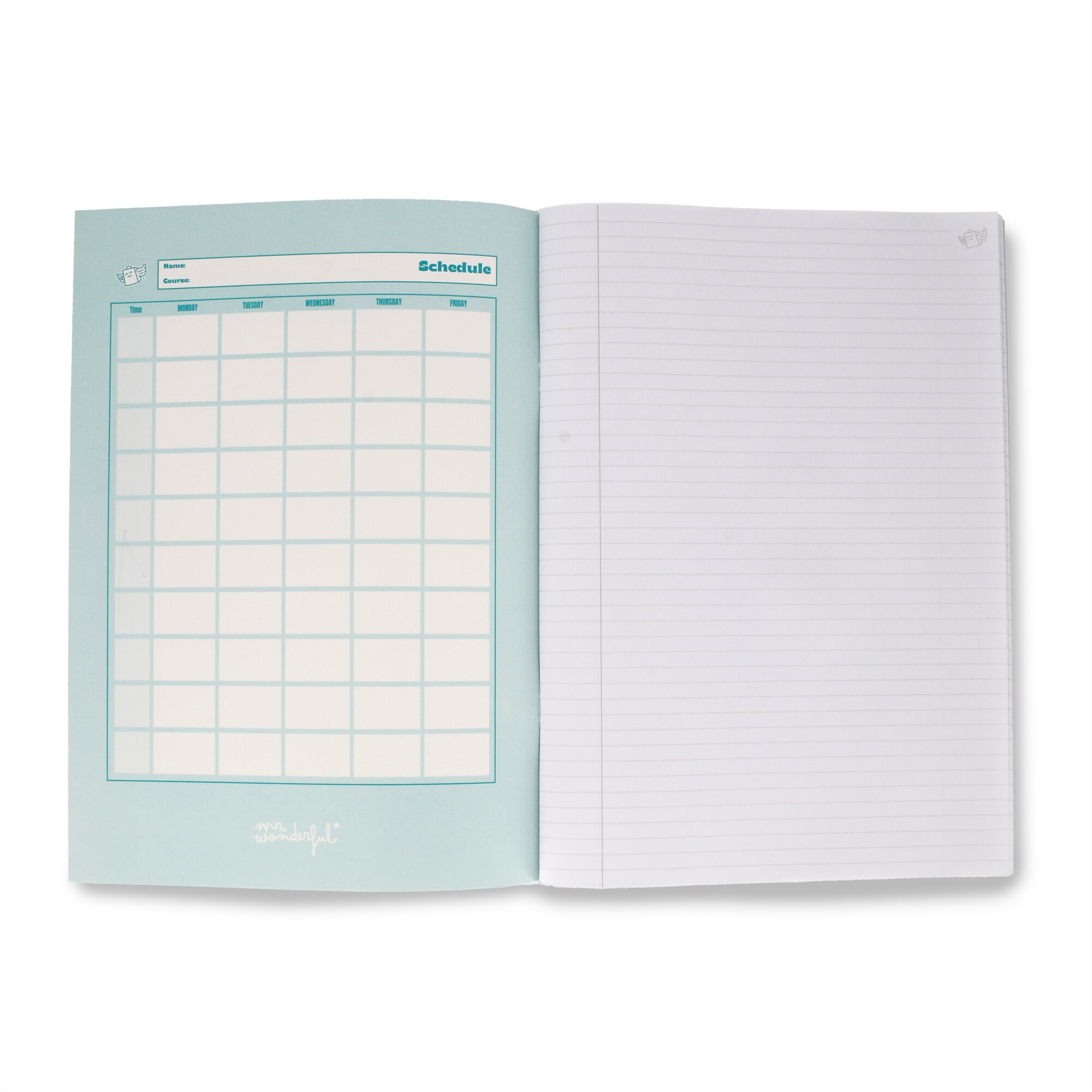 Libreta A4 lila grapada Mr Wonderful: WINGY 4