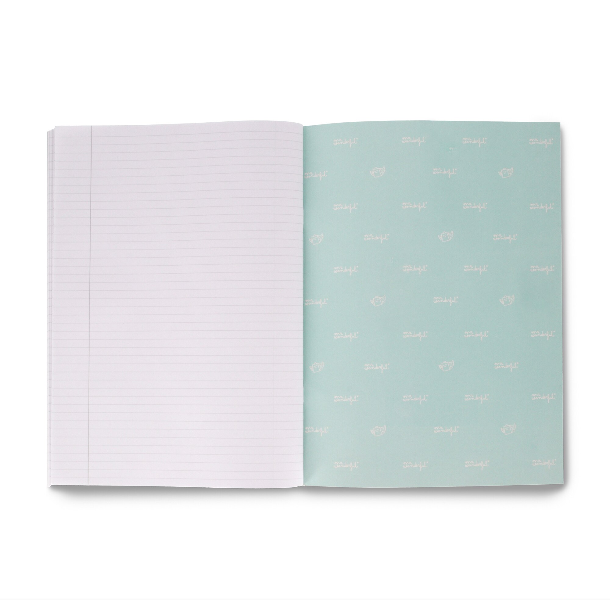 Libreta A4 lila grapada Mr Wonderful: WINGY 5