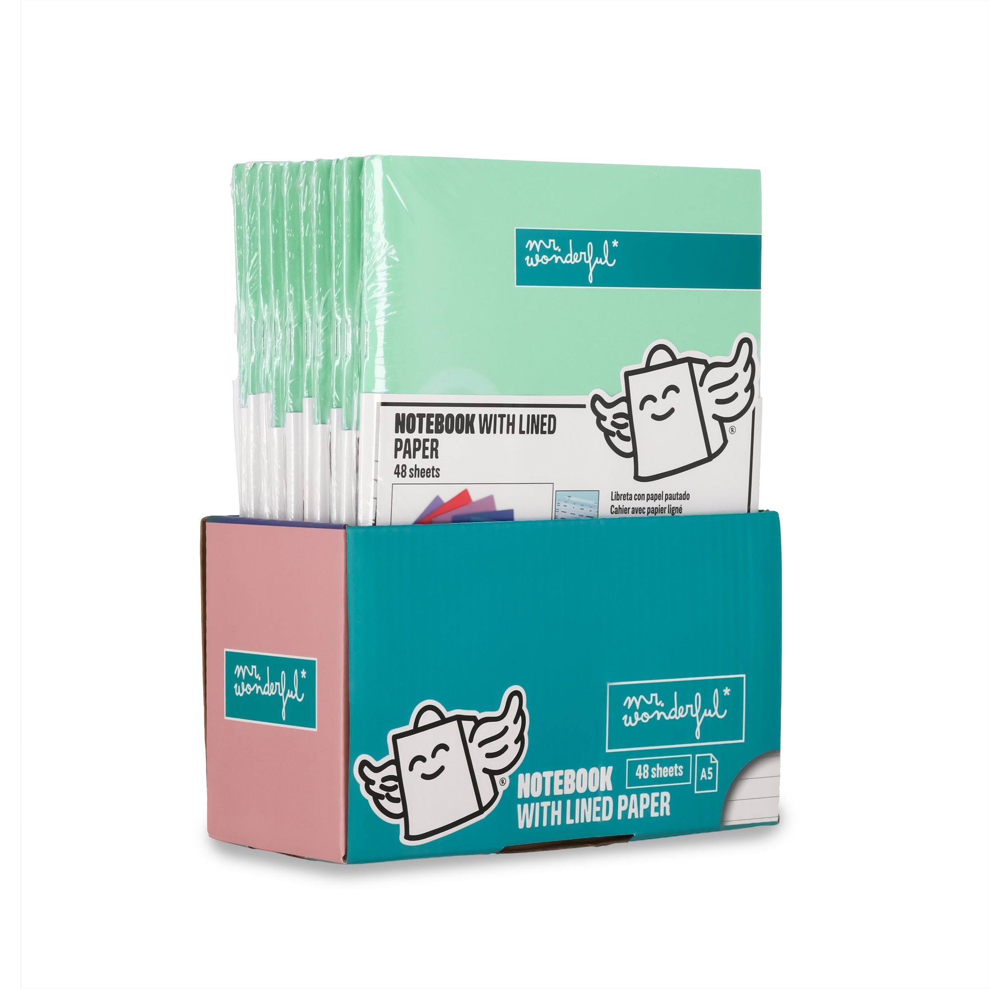Libreta A5 verde grapada Mr Wonderful: WINGY 6