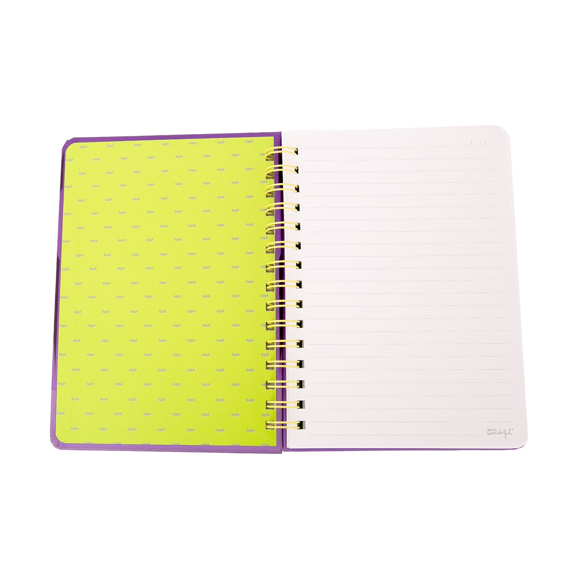 Caderno A5 fluorescente que brilha no escuro Mr Wonderful: Bone to be wild! 2
