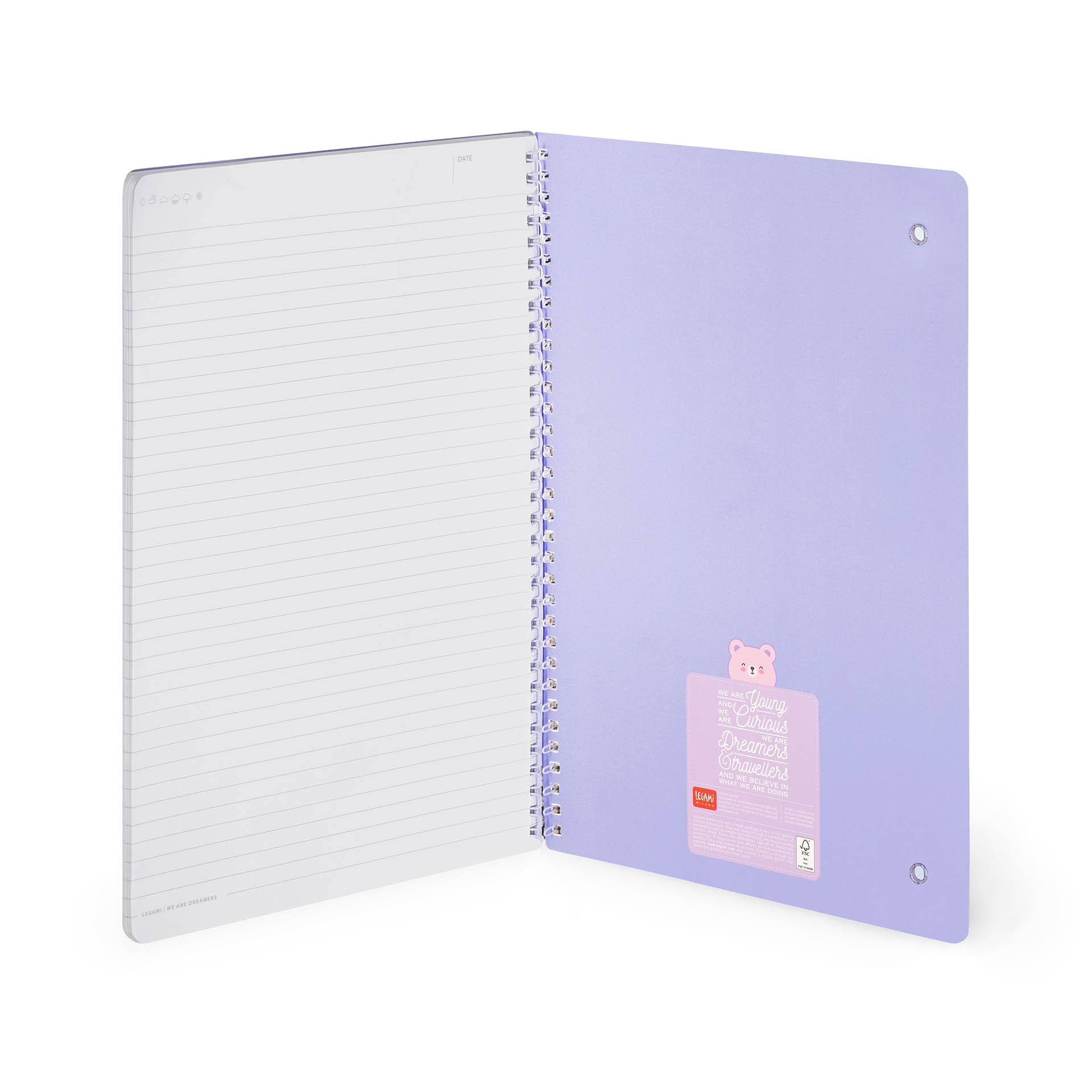Caderno espiral A4 Legami Teddy Bear 3