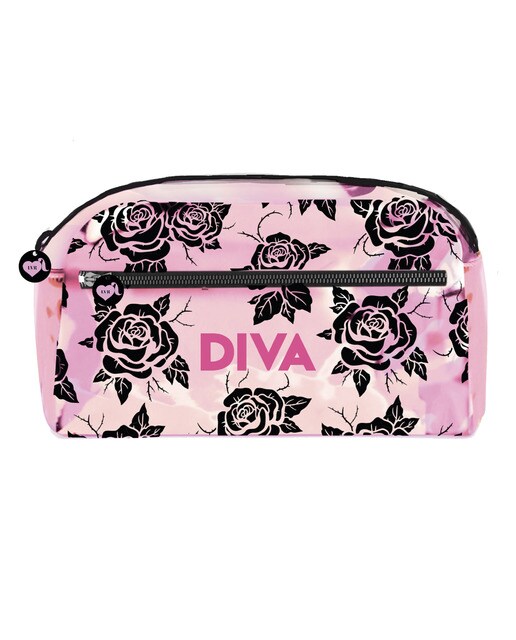 Imagem 0 de Nécessaire estojo simples Rosas La Vecina Rubia Rosa
