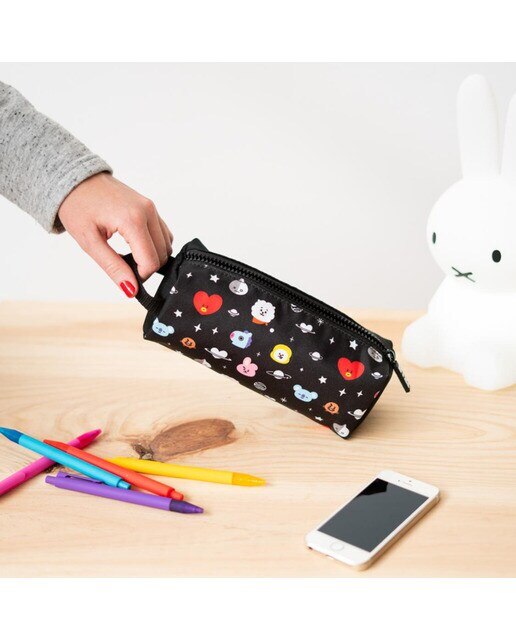 Estojo Retangular BT21 Cool Collection - Preto/Branco 5