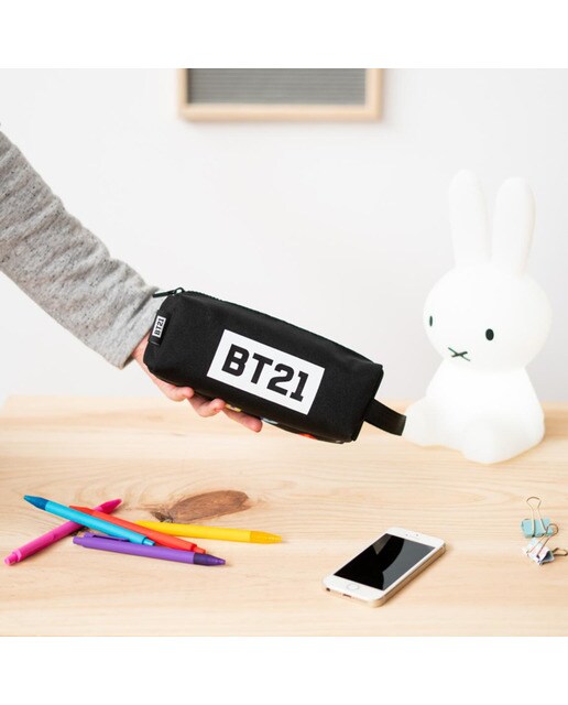 Estojo Retangular BT21 Cool Collection - Preto/Branco 6