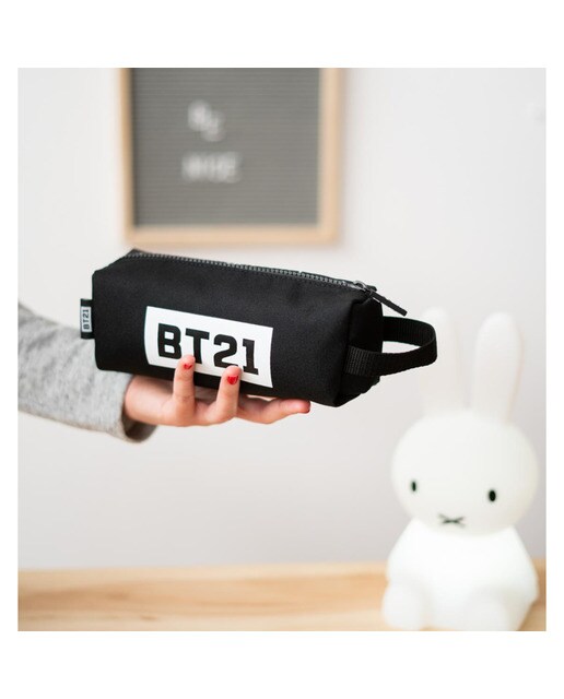 Estojo Retangular BT21 Cool Collection - Preto/Branco 11