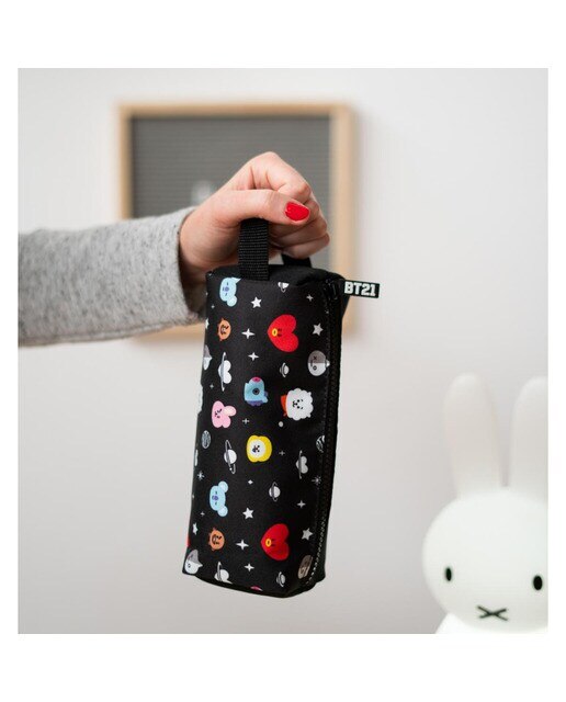 Estojo Retangular BT21 Cool Collection - Preto/Branco 13