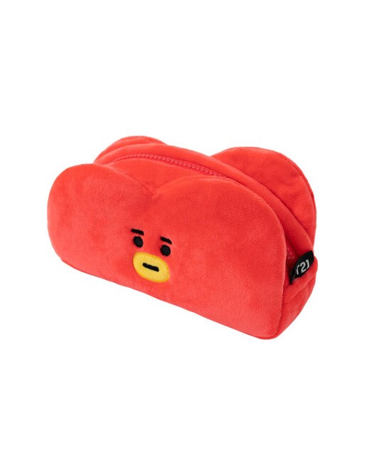 Imagem 0 de Estojo BT21 Tata em Felpa - Vermelho/Amarelo