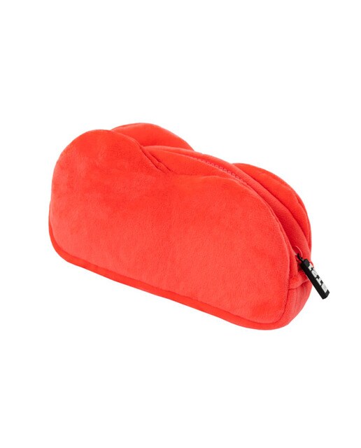 Estojo BT21 Tata em Felpa - Vermelho/Amarelo 2