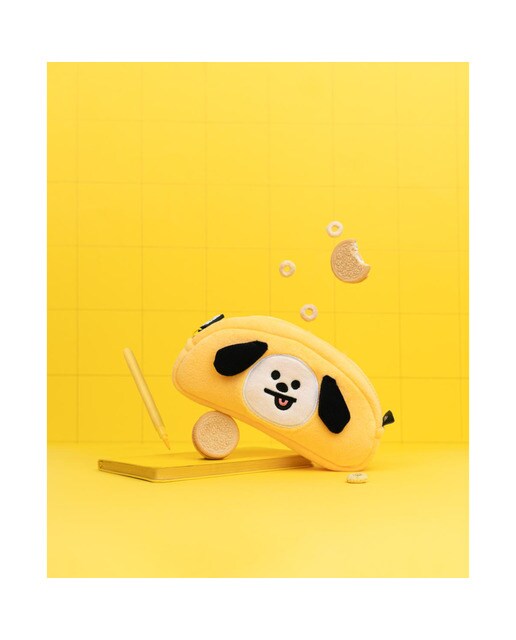 Estojo BT21 Chimmy Erik em Felpa - Amarelo/Preto 8