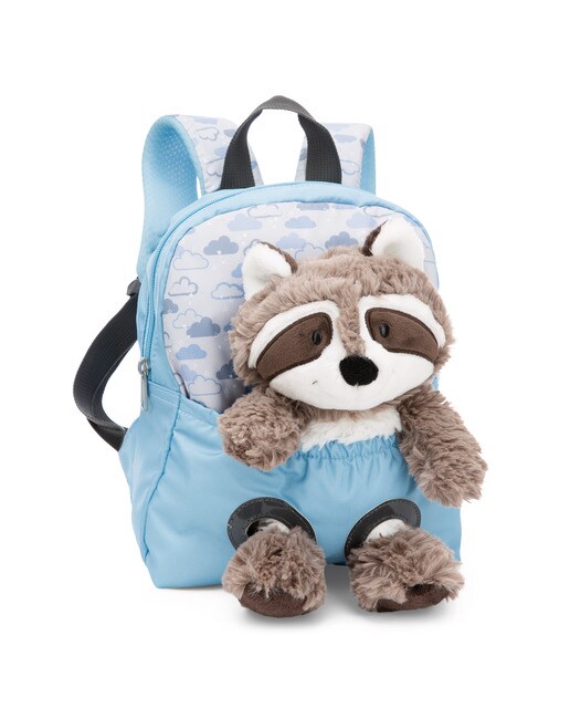 Mochila + Peluche NICI Guaxinim Travel Friends Extra-Suave Encaixado 1