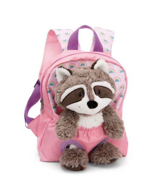 Mochila + Peluche NICI Guaxinim Travel Friends Extra-Suave Encaixado 1