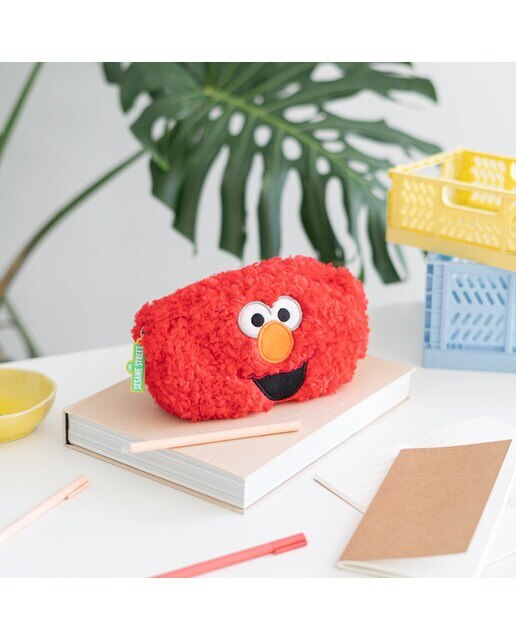 Estojo peluche Erik Sesame Street Elmo vermelho 4