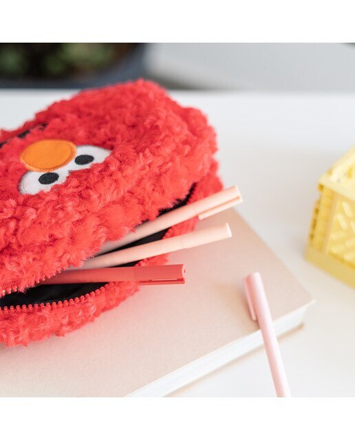 Estojo peluche Erik Sesame Street Elmo vermelho 5