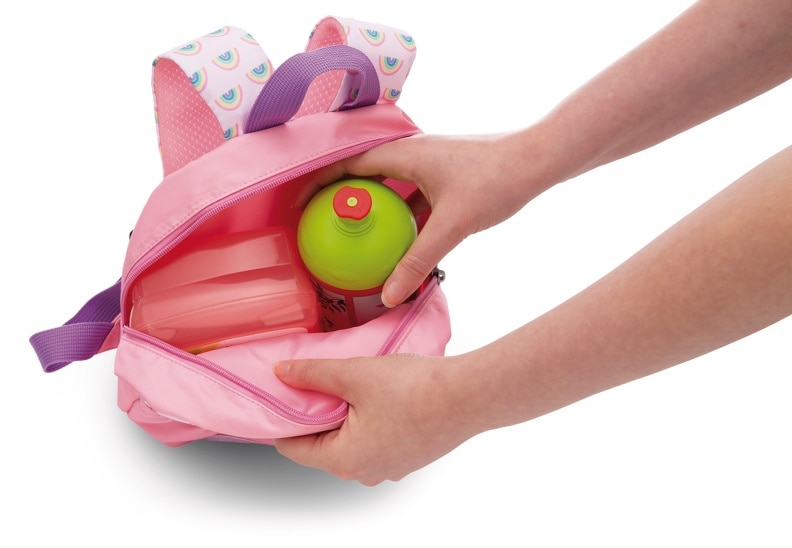Mochila NICI com peluche 21x26cm y conejo 25 cm rosa 4
