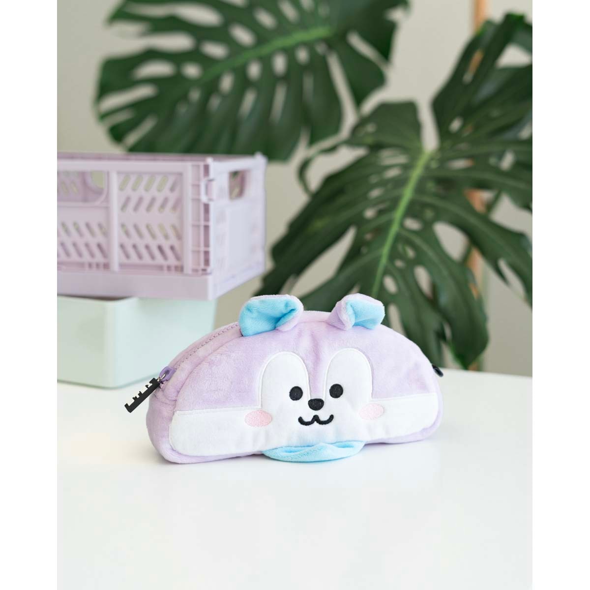 Estojo de felpa BT21 new Mang Erik lilás 4