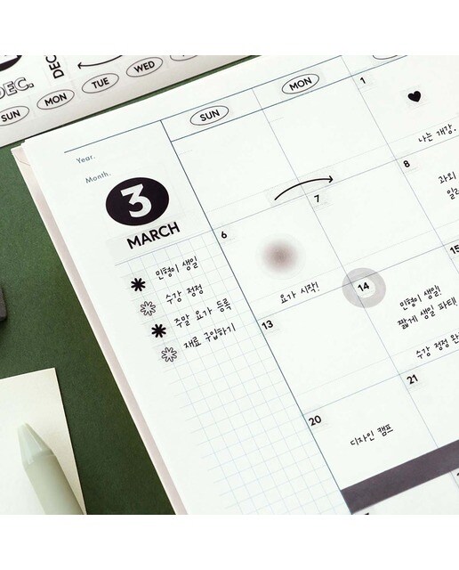 Autocolantes Calendário Basic 2