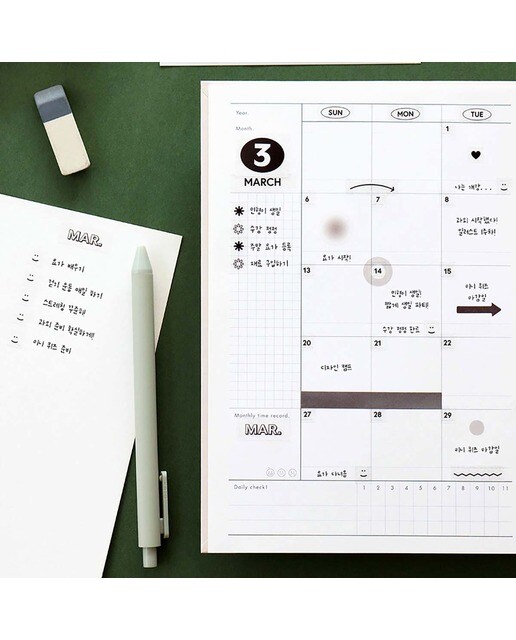 Autocolantes Calendário Basic 3