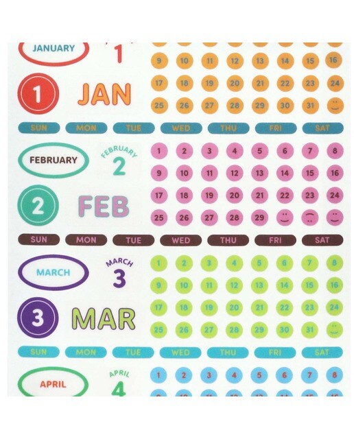 Imagem 0 de Autocolantes Calendário Vivid