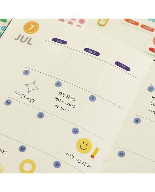 Autocolantes Calendário Vivid 9
