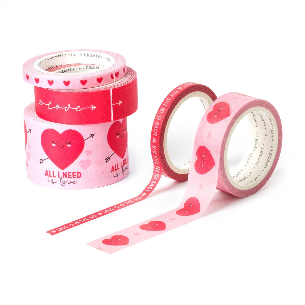 Set fitas adesivas Legami Heart 1