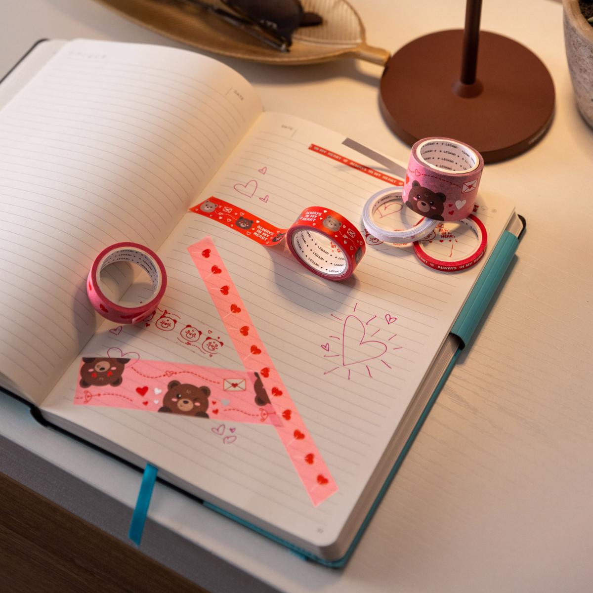 Set Fitas Adesivas Legami Teddy Bear 3
