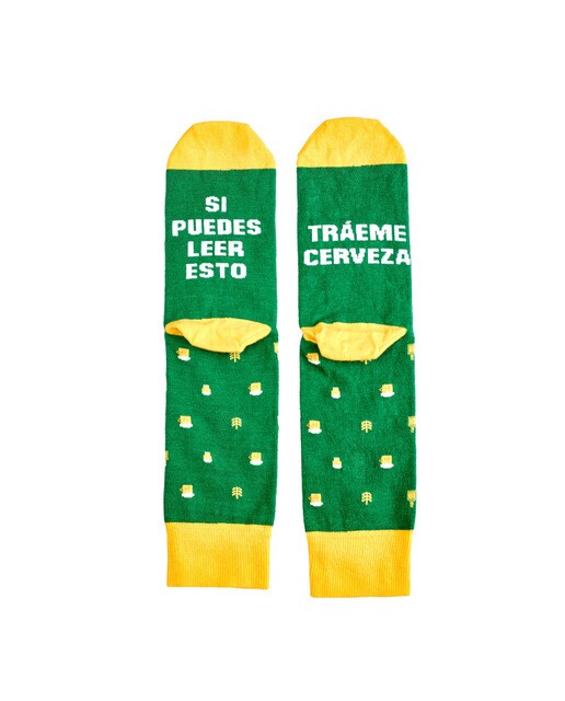 Imagen 0 de Calcetines Milimetrado Si puedes leer esto, tráeme cerveza