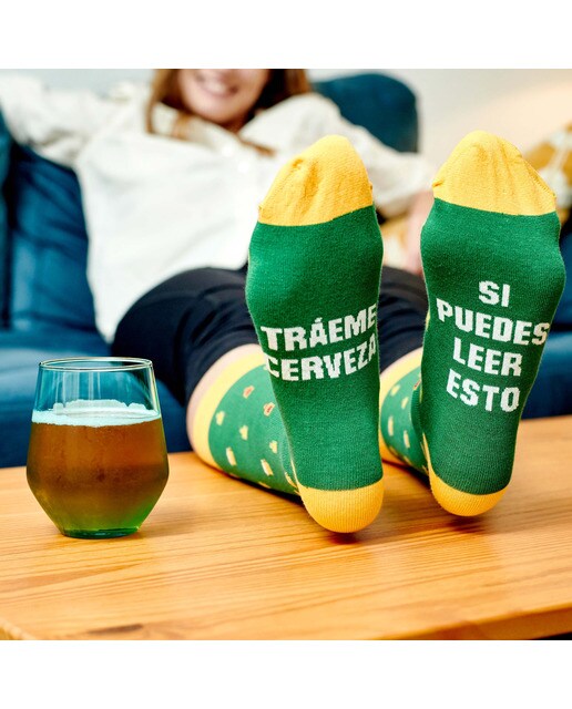 Calcetines Milimetrado Si puedes leer esto, tráeme cerveza 6