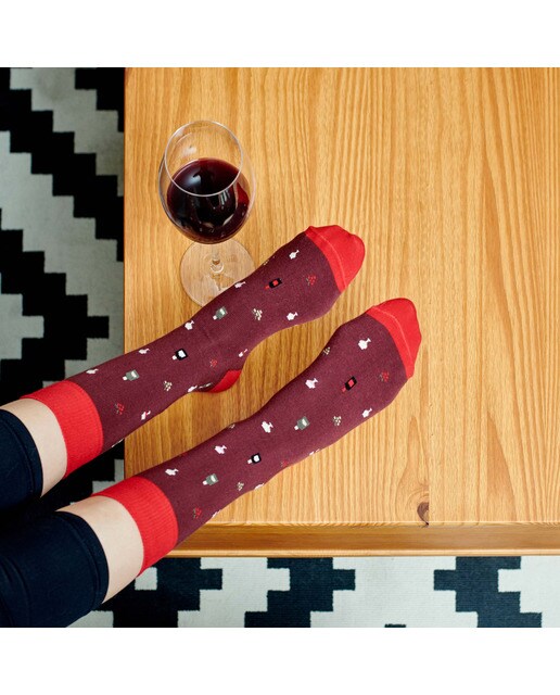 Calcetines Milimetrado Si puedes leer esto, tráeme vino 4