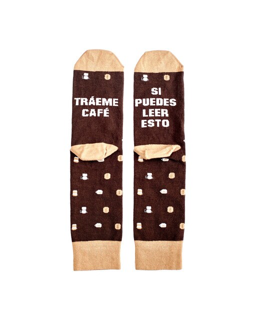 Imagen 0 de Calcetines Milimetrado Si puedes leer esto, tráeme café