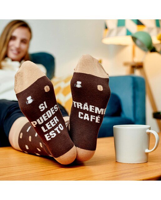 Calcetines Milimetrado Si puedes leer esto, tráeme café 4
