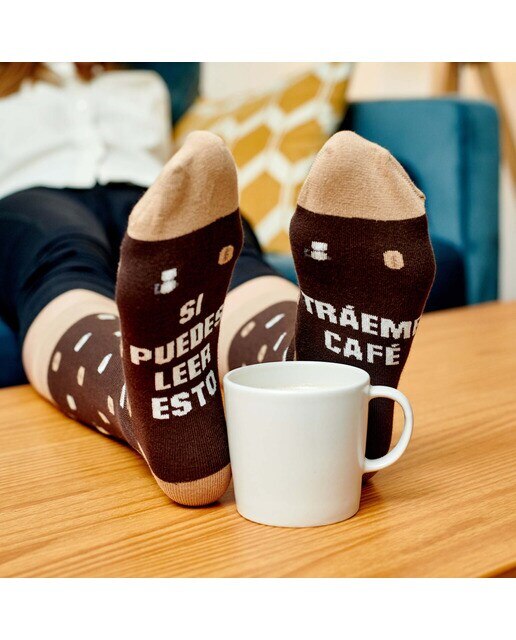 Calcetines Milimetrado Si puedes leer esto, tráeme café 6