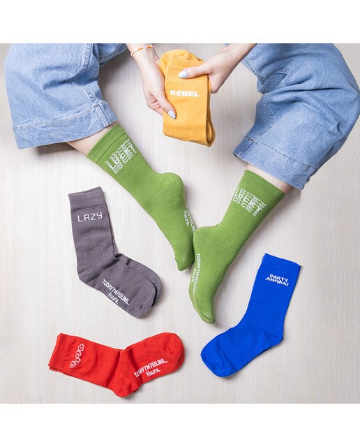 Set de 5 calcetines Fisura how do you feel today? 3