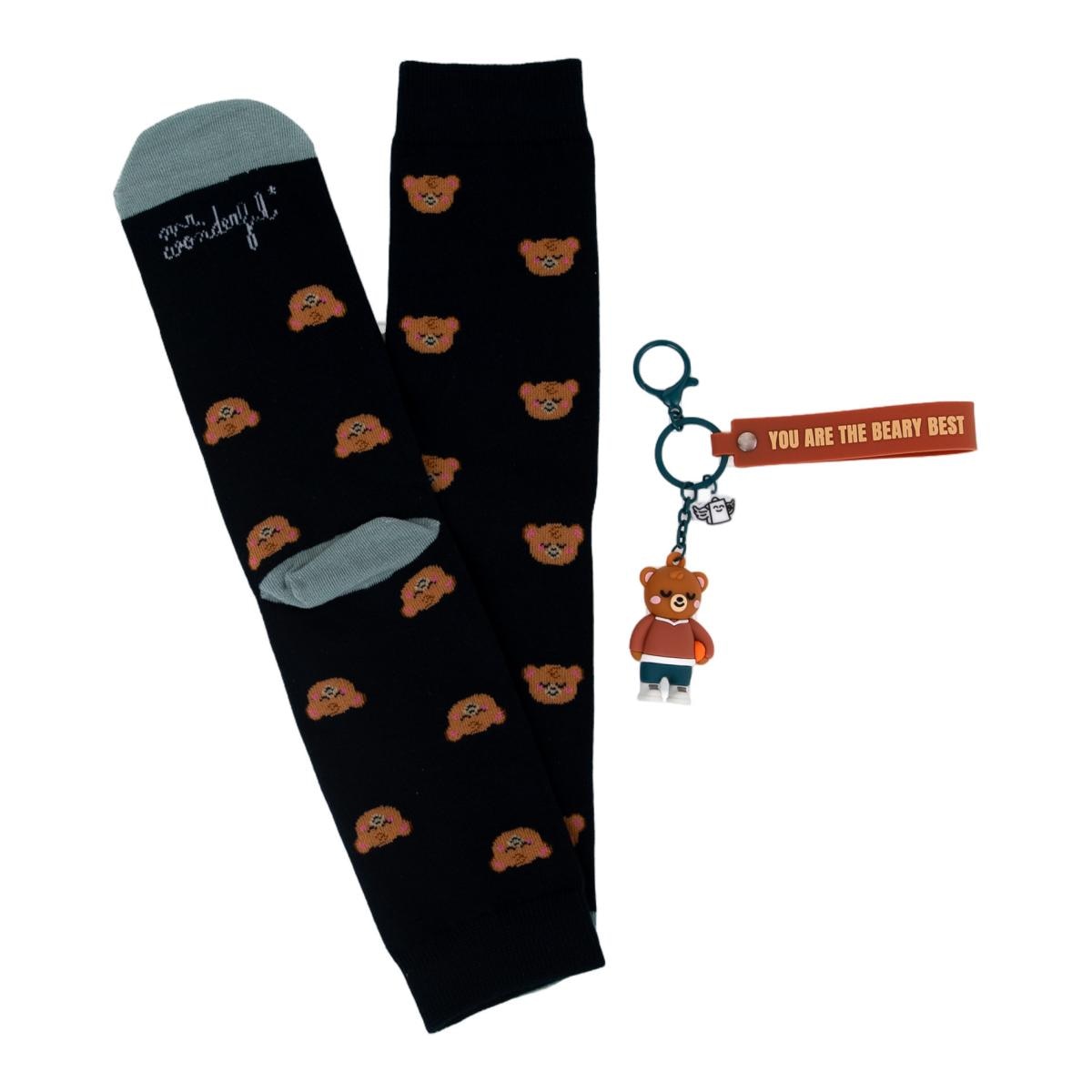 Kit de Meias + Porta-Chaves - You are the beary best 4