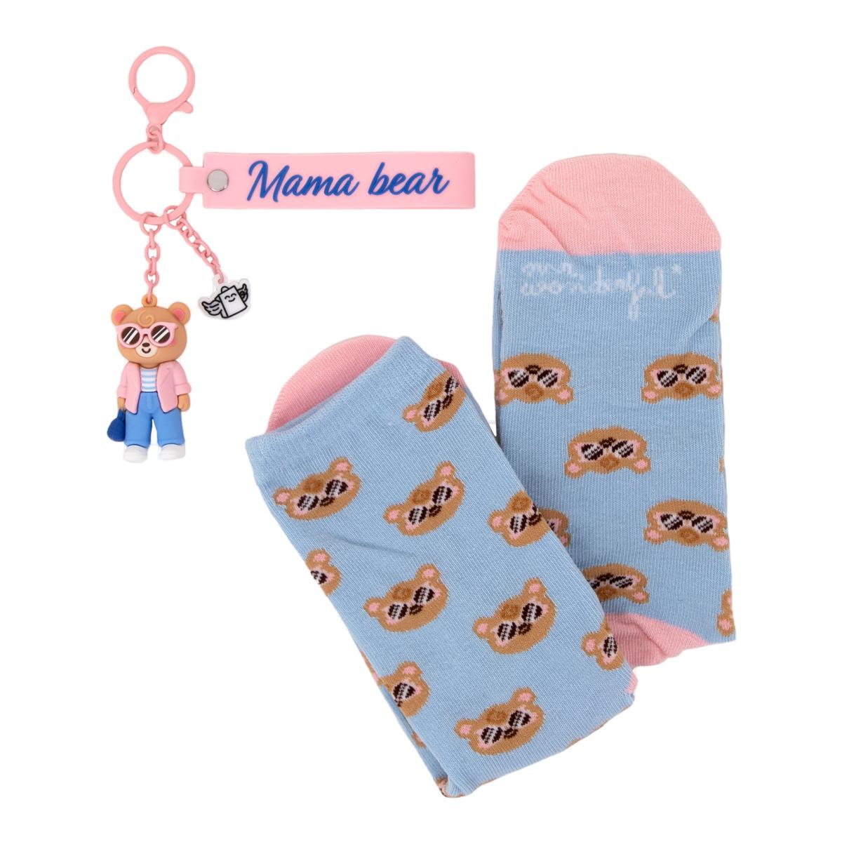 Kit de Meias + Porta-Chaves Mama Bear 5