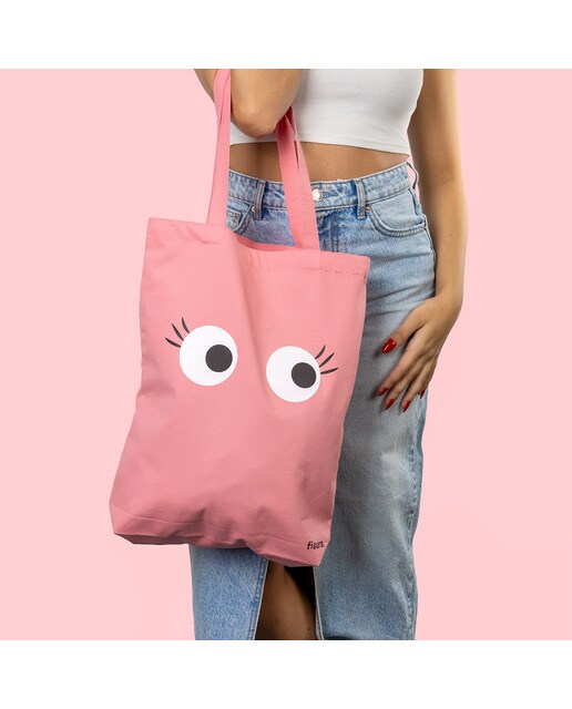 Tote Bag Olhos Fisura Rosa 2