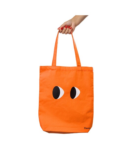 Imagem 0 de Tote Bag Olhos Fisura Laranja