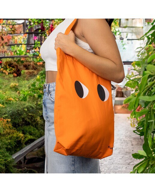 Tote Bag Olhos Fisura Laranja 2