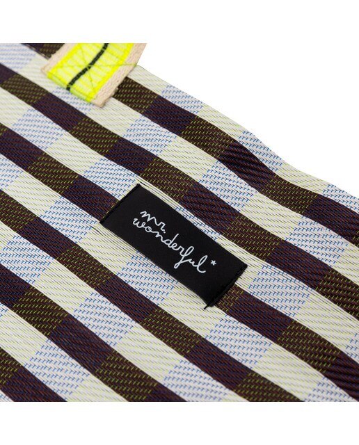 Saco estampado Riscas Mr Wonderful : Branco e Preto 3