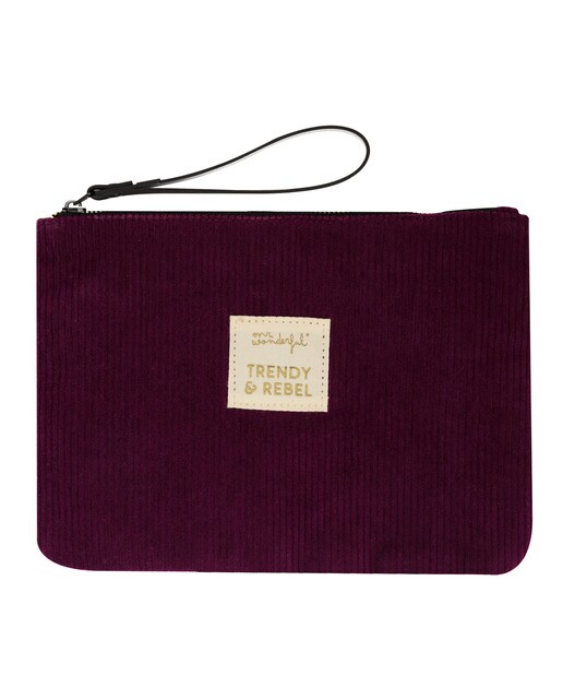 Necessaire em bombazina roxa Mr Wonderful: Trendy & rebel 1