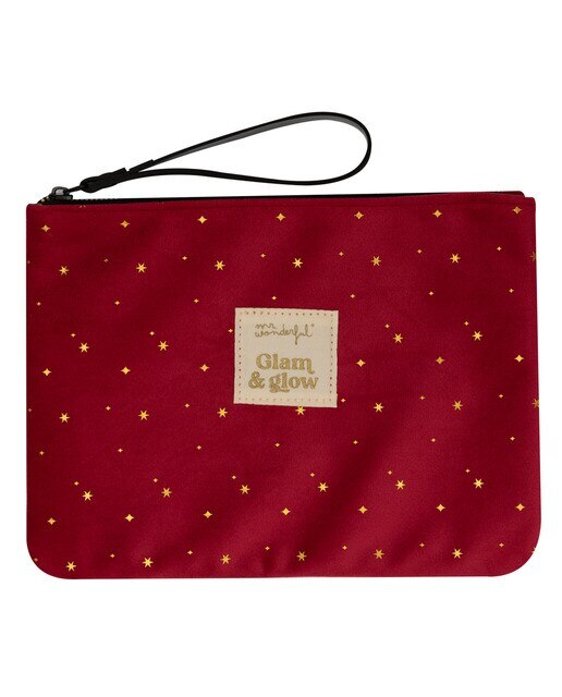 Estojo de veludo bordô Mr Wonderful: Glam & glow 1