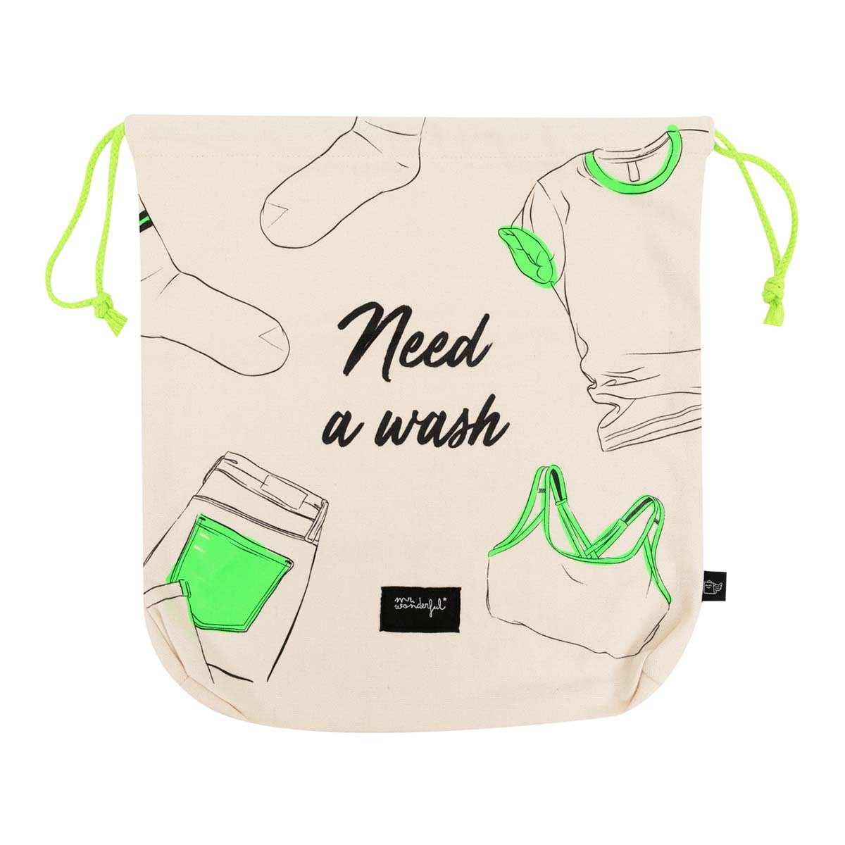 Imagem 0 de Bolsa organizadora para roupa suja de viagem Mr Wonderful: Precisa de ser lavada