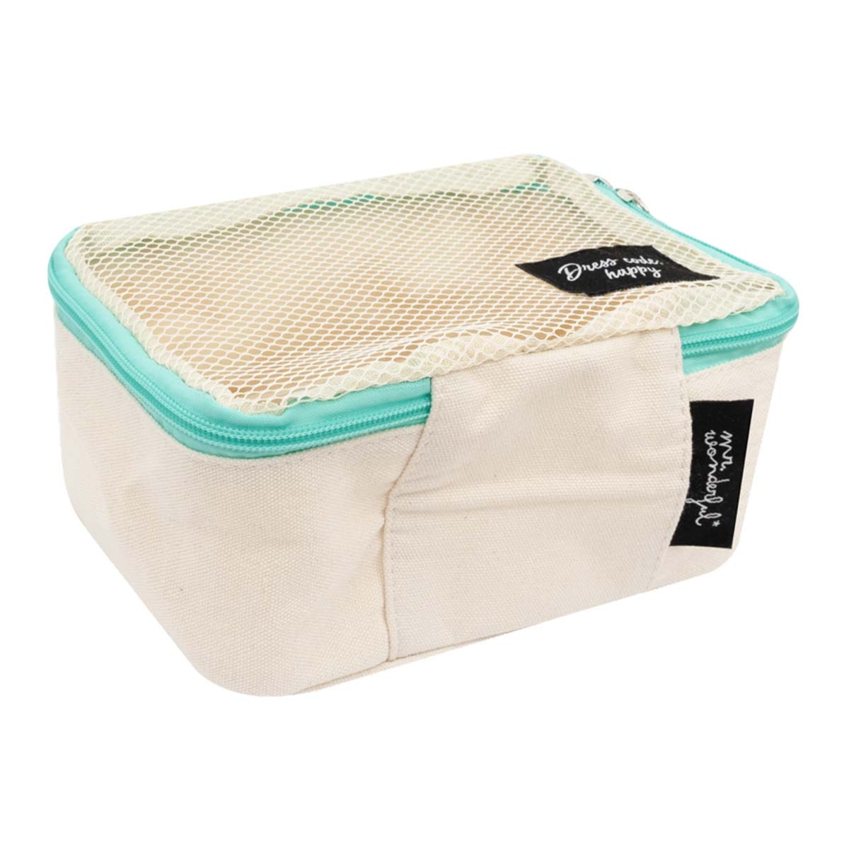 Conjunto de 3 bolsas organizadoras de viagem para bagagem Mr Wonderful: Dress code: happy 5