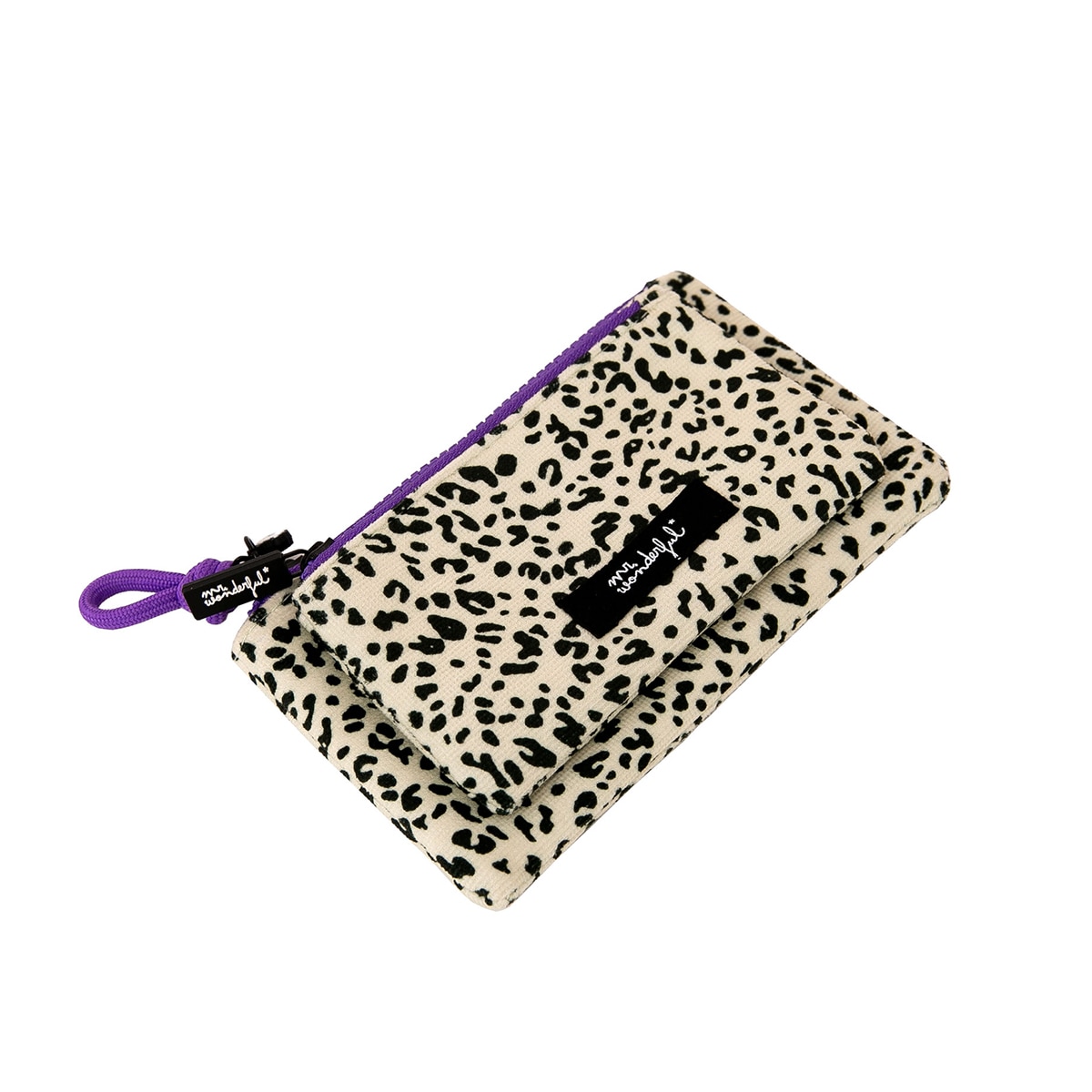 Monedero Mr Wonderful: Animal print topos. 2