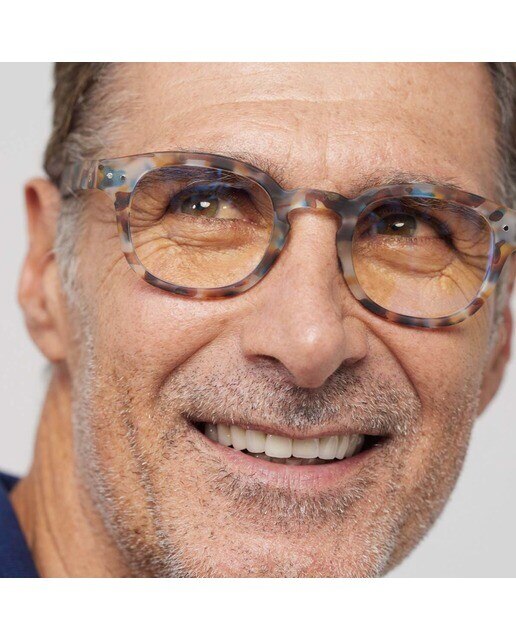 Gafas de luz azul Izipizi #C forma cuadrada carey azul 2