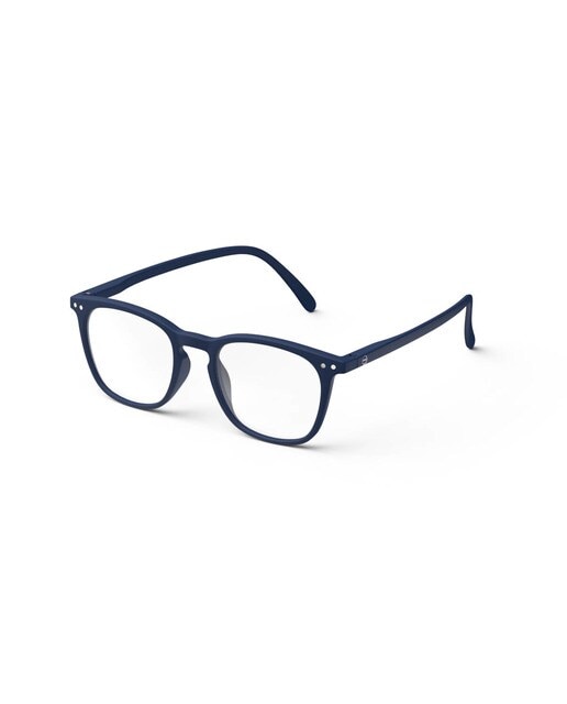 Óculos de Leitura # E em Forma de Trapézio - Azul-Marinho Azul-3