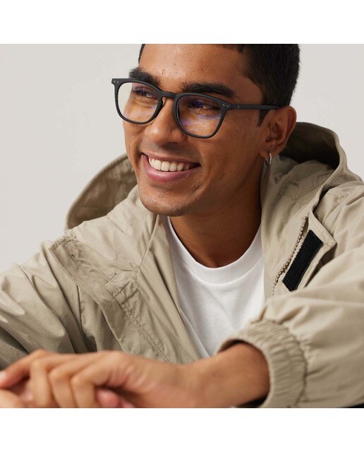 Gafas de luz azul Izipizi #E forma trapecio negro 2